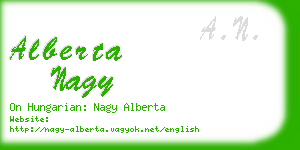 alberta nagy business card
